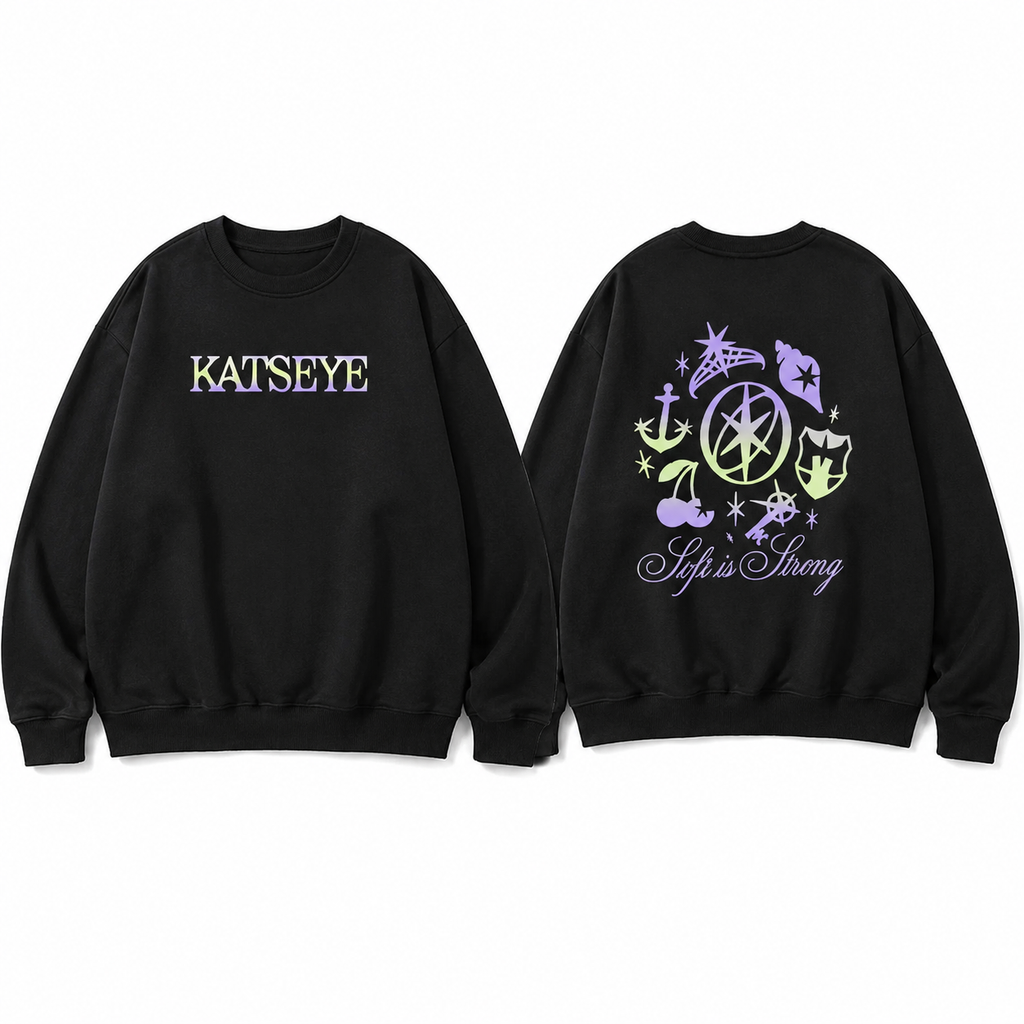 KATSEYE Soft Is Strong Graphic Hoodie/Sweatshirt/T-shirt – Front & Back Print Pullover Sweatshirt, Unisex Pop Streetwear