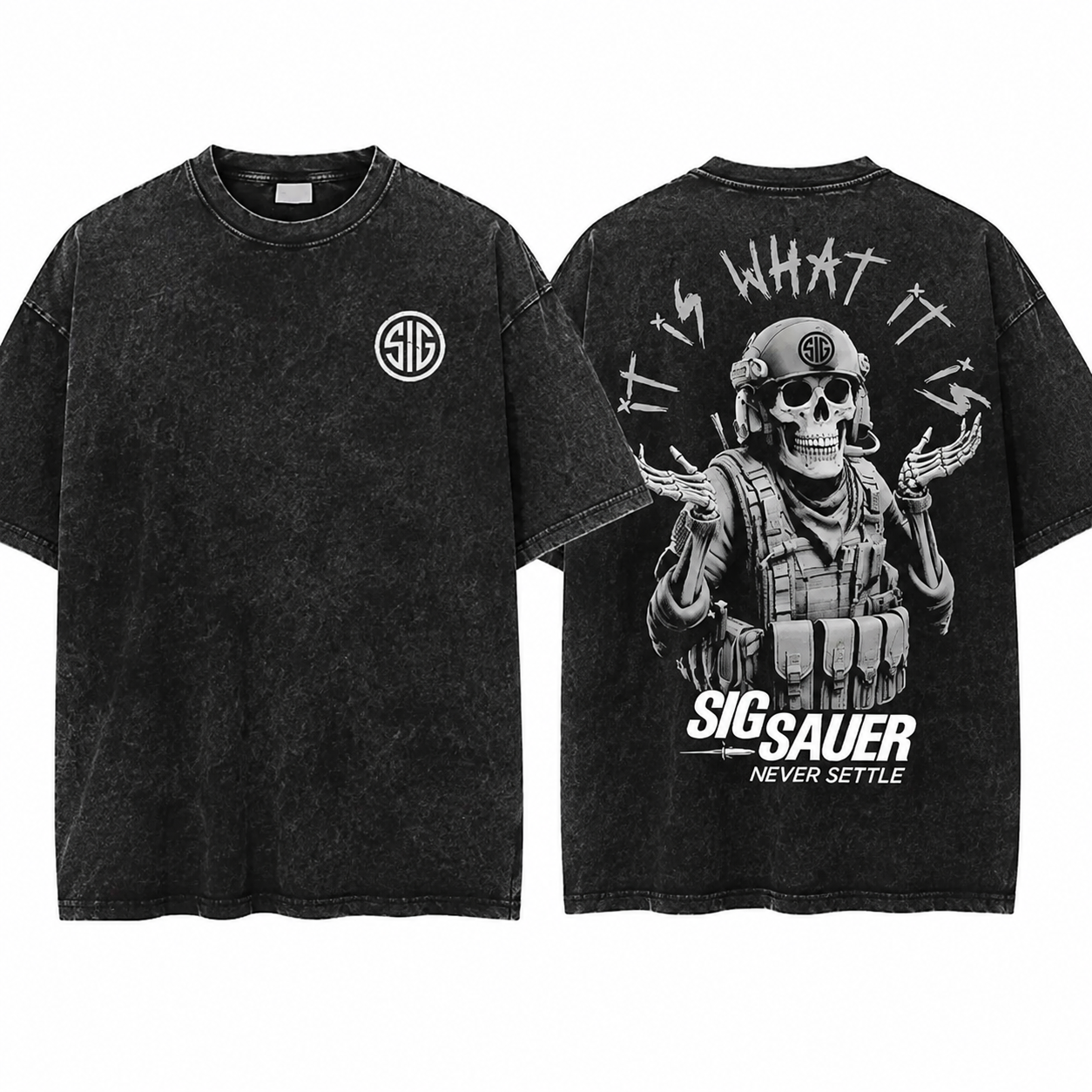 Tactical Skull Warrior Tee – Military Inspired Graphic Streetwear Shirt/Sweatshirt/Hoodie
