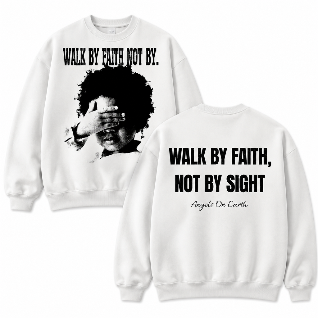 Walk By Faith Graphic Tee | Christian Streetwear Shirt/Sweatshirt/Hoodie
