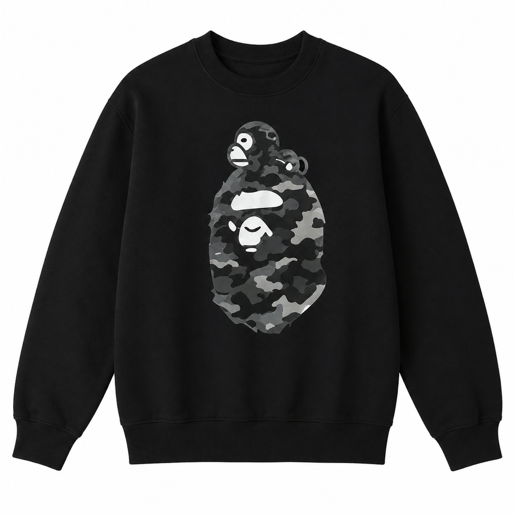 Camo Ape Graphic T-Shirt/Sweatshirt/Hoodie – Y2K Urban Streetwear Tee