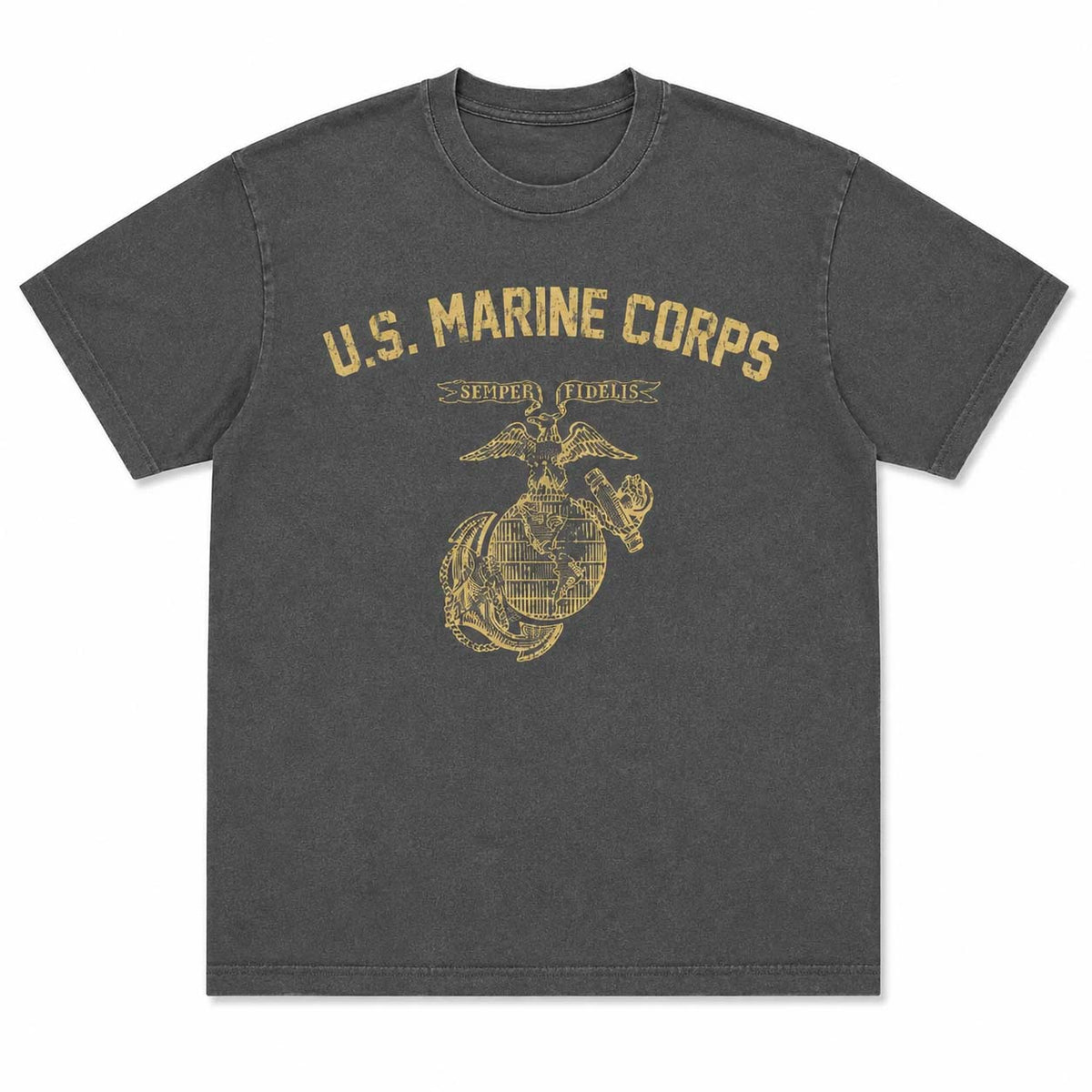 U.S. Marine Corps Vintage T-Shirt/Sweatshirt/Hoodie – Semper Fidelis Military Graphic Tee, Retro USMC Style Shirt