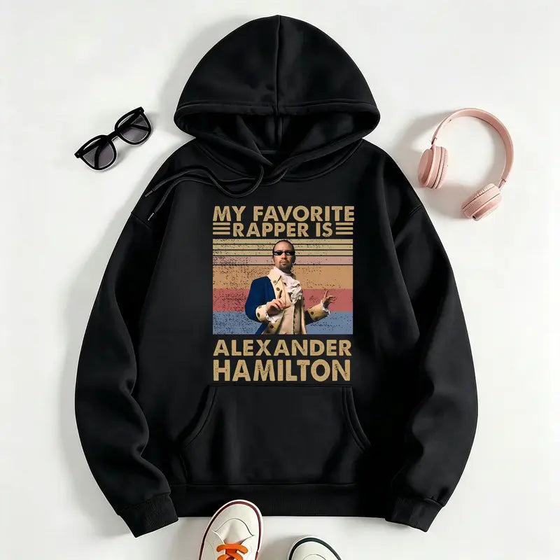My Favorite Rapper Is Alexander Hamilton T-Shirt/Sweatshirt/Hoodie – Retro Musical Theater Graphic Tee