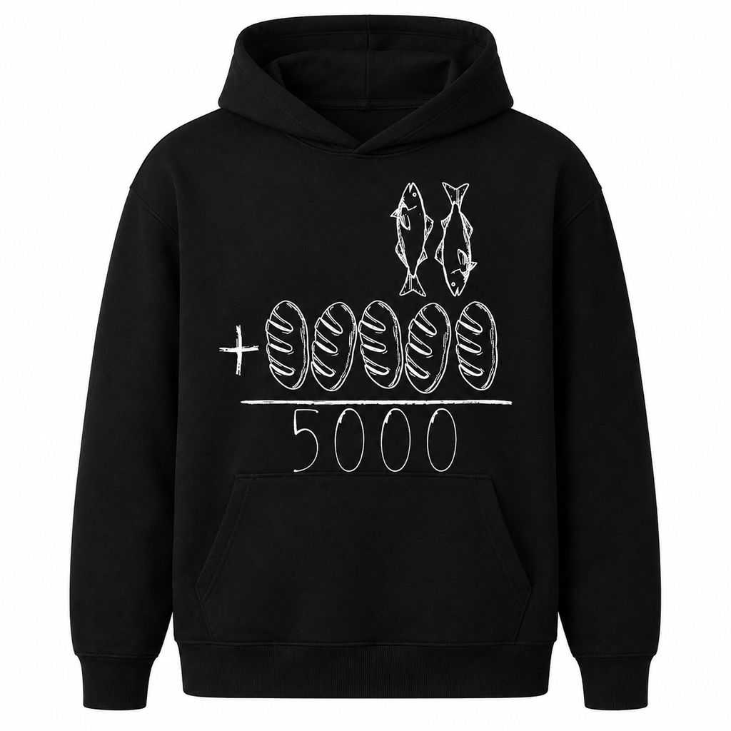 Five Loaves Two Fish Christian T-Shirt/Sweatshirt/Hoodie – Jesus Feeds the 5000 Vintage Faith Tee