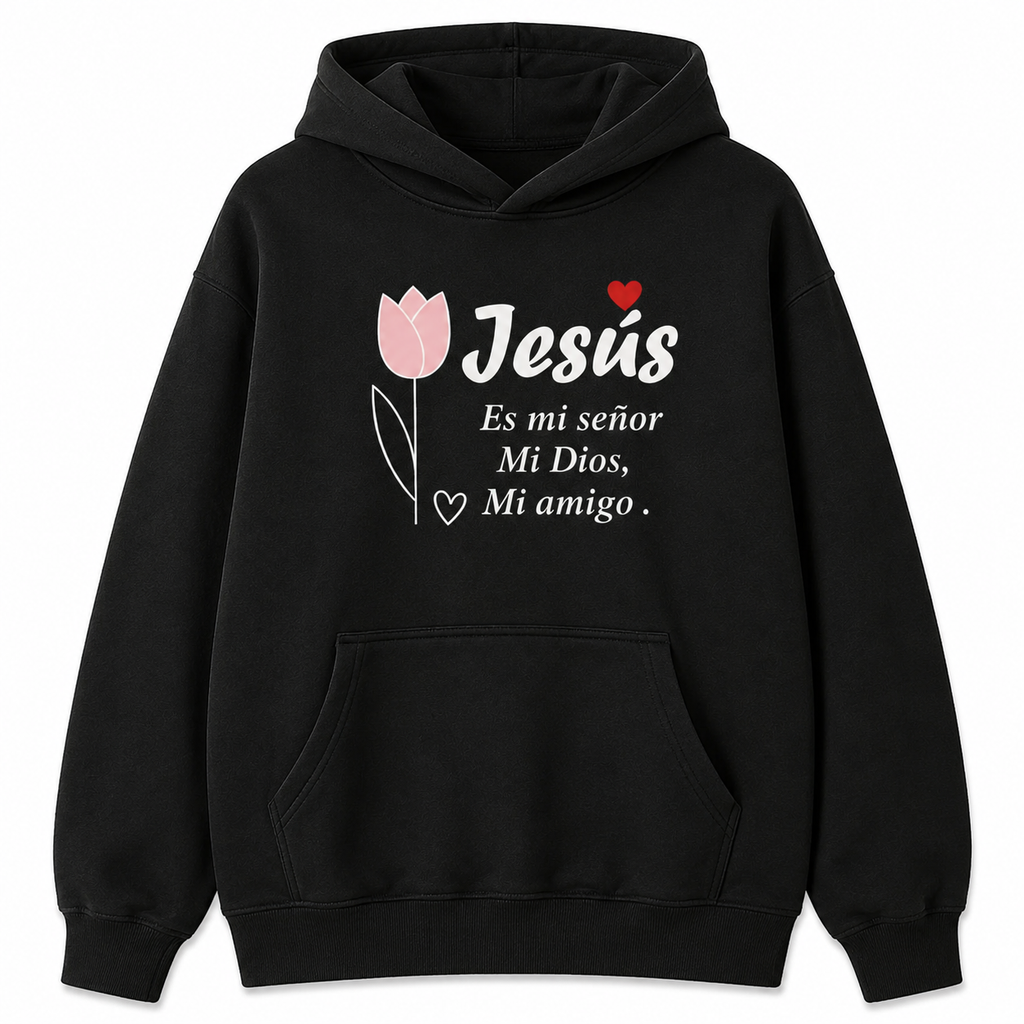 Spanish Christian Jesus Graphic T-Shirt/Sweatshirt/Hoodie – Floral Faith Quote Cotton Tee