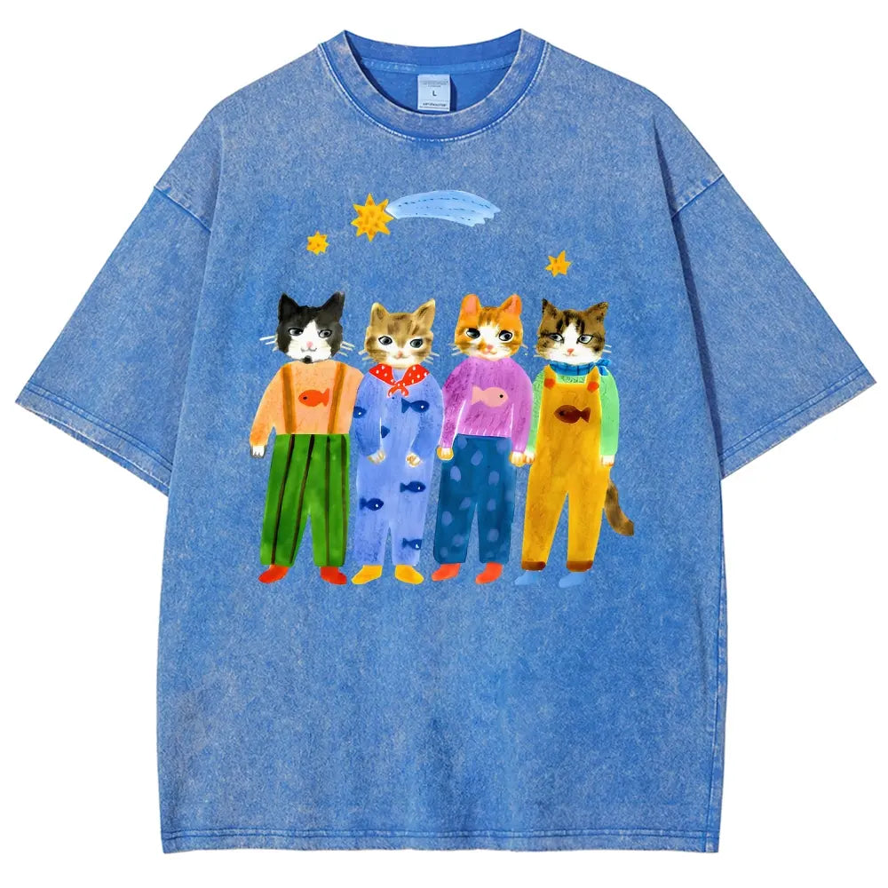 Hand Painted Cats Graphic Tee | Cute Animal Shirt/Sweatshirt/Hoodie