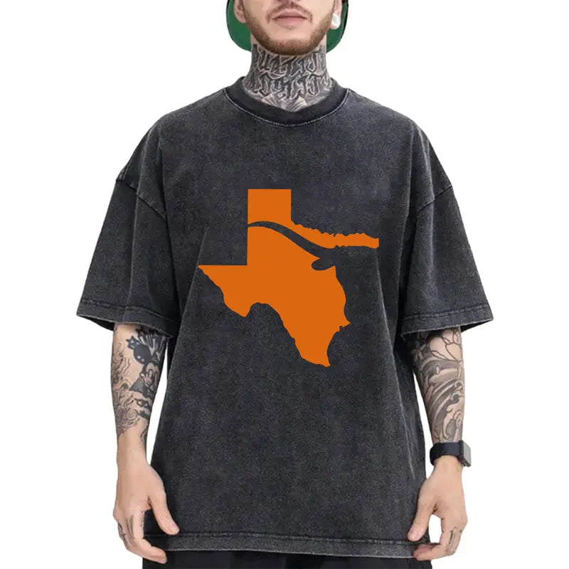 Texas Longhorn Graphic T-Shirt/Sweatshirt/Hoodie – Western State Map Casual Tee