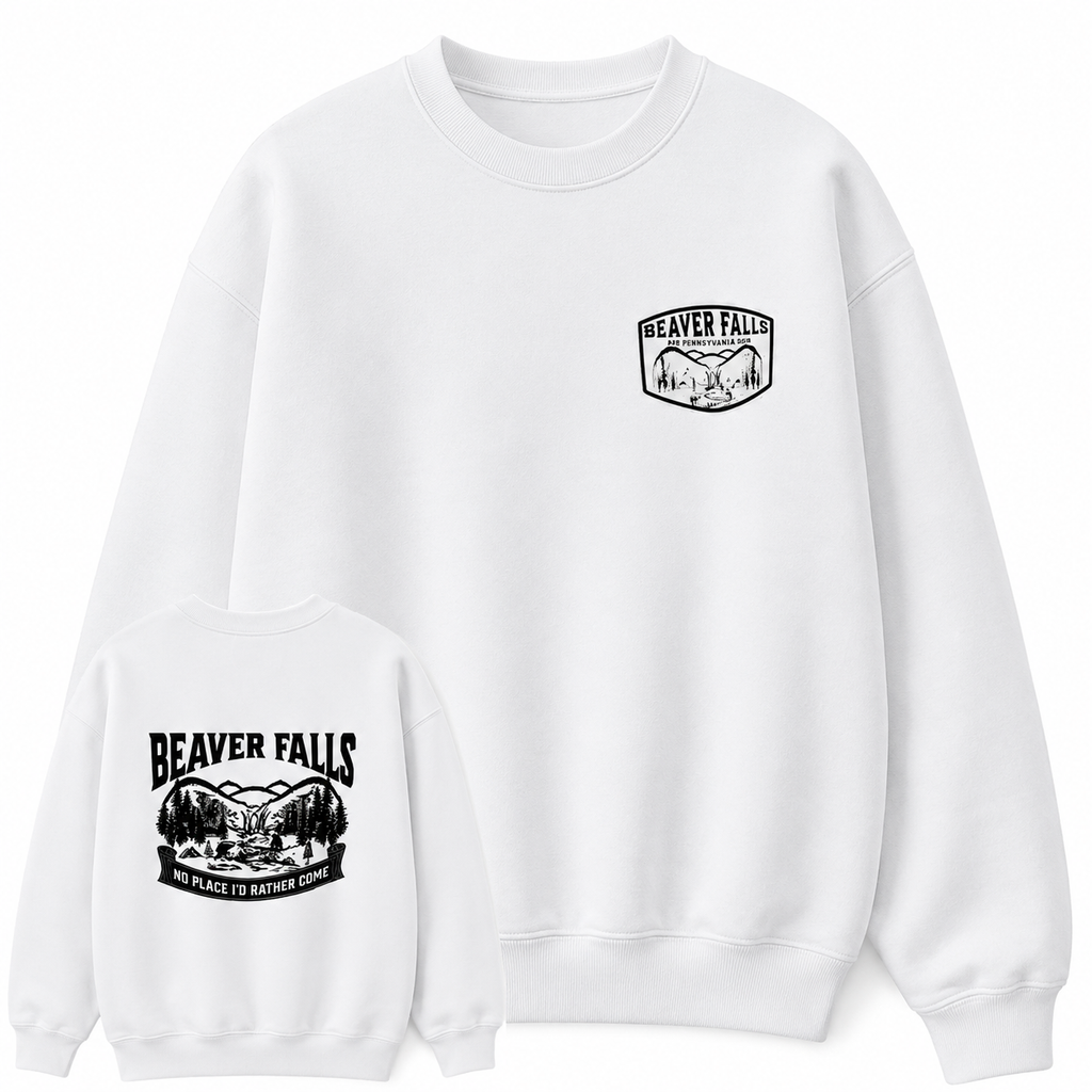 Beaver Falls Graphic Tee 🌲 – Vintage Lodge Humor T-Shirt/Sweatshirt/Hoodie