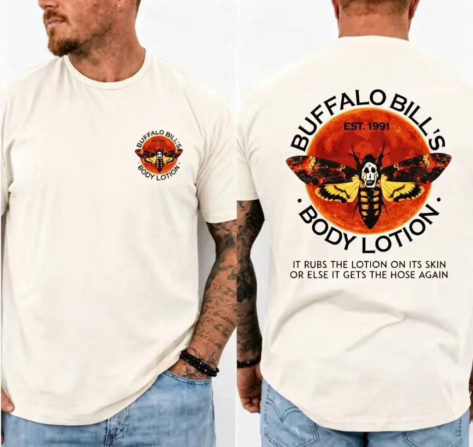 Buffalo Bill Inspired Double-Sided Horror Graphic T-Shirt/Sweatshirt/Hoodie - Halloween Horror Graphic Tee