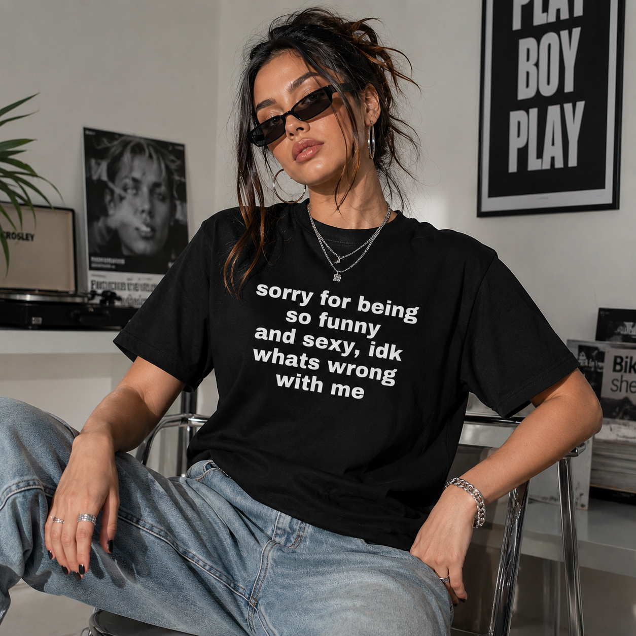 Sorry For Being So Funny & Sexy Tee – Viral Meme Shirt/Sweatshirt/Hoodie