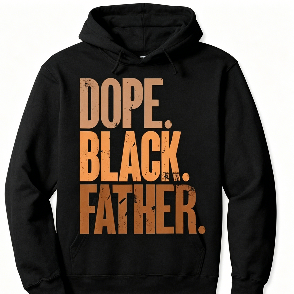 Dope Black Father Tee 👑 – Proud Dad Graphic Shirt/Sweatshirt/Hoodie