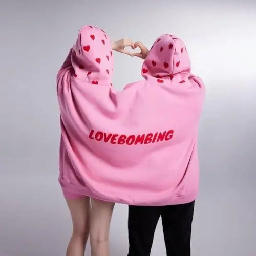 Couples Double Hood Hoodie – Two-Person Oversized Shared Sweatshirt