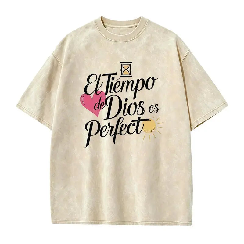 El Tiempo de Dios es Perfecto Shirt/Sweatshirt/Hoodie – Spanish Christian Faith Graphic Tee