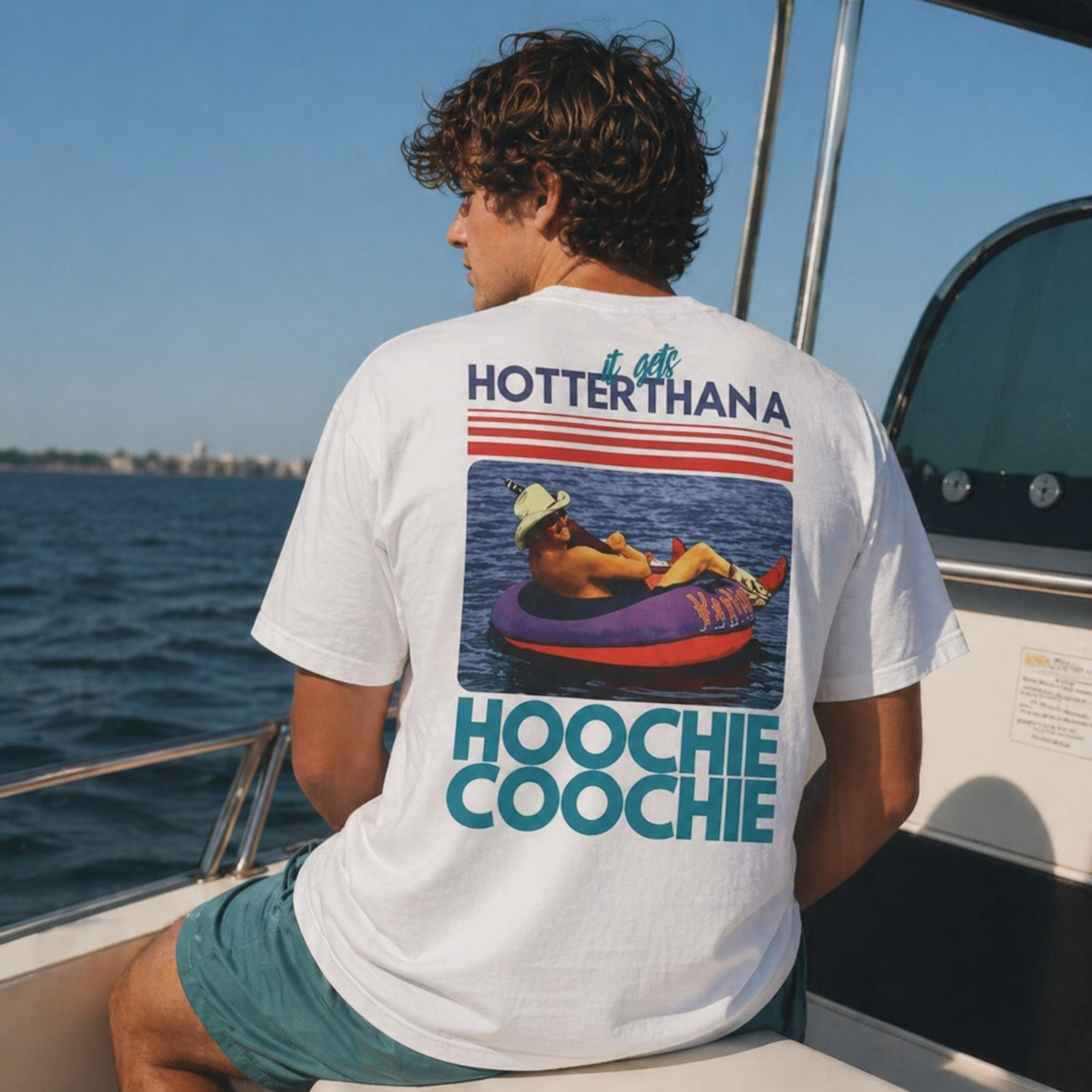 Lake Day T-Shirt/Sweatshirt/Hoodie – Funny Summer Graphic Tee “Hotter Than a Hoochie Coochie”