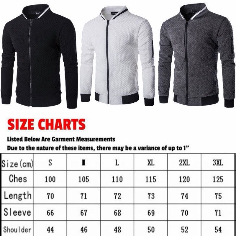 Men's Quilted Bomber Jacket – Black & White Contrast Zip-Up Casual Jacket, Modern Lightweight Streetwear Outerwear