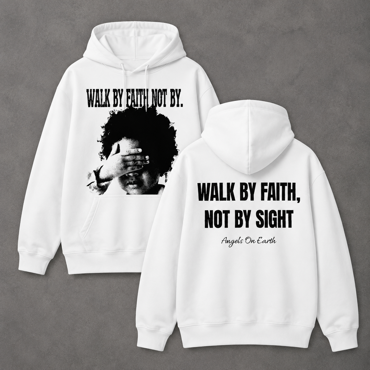 Walk By Faith Graphic Tee | Christian Streetwear Shirt/Sweatshirt/Hoodie