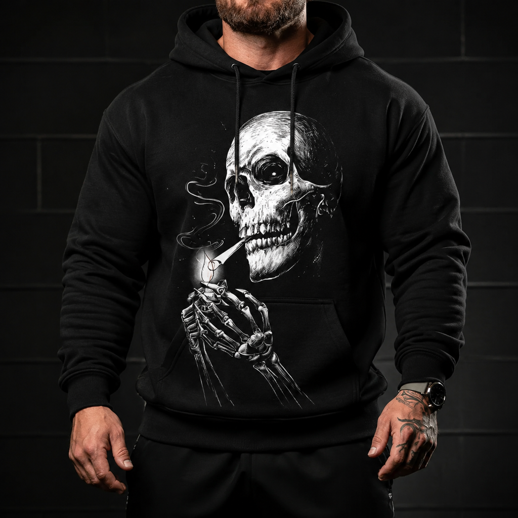 Dark Gothic Skull Rock Style Graphic Tee – Vintage Alternative Streetwear Shirt/Sweatshirt/Hoodie