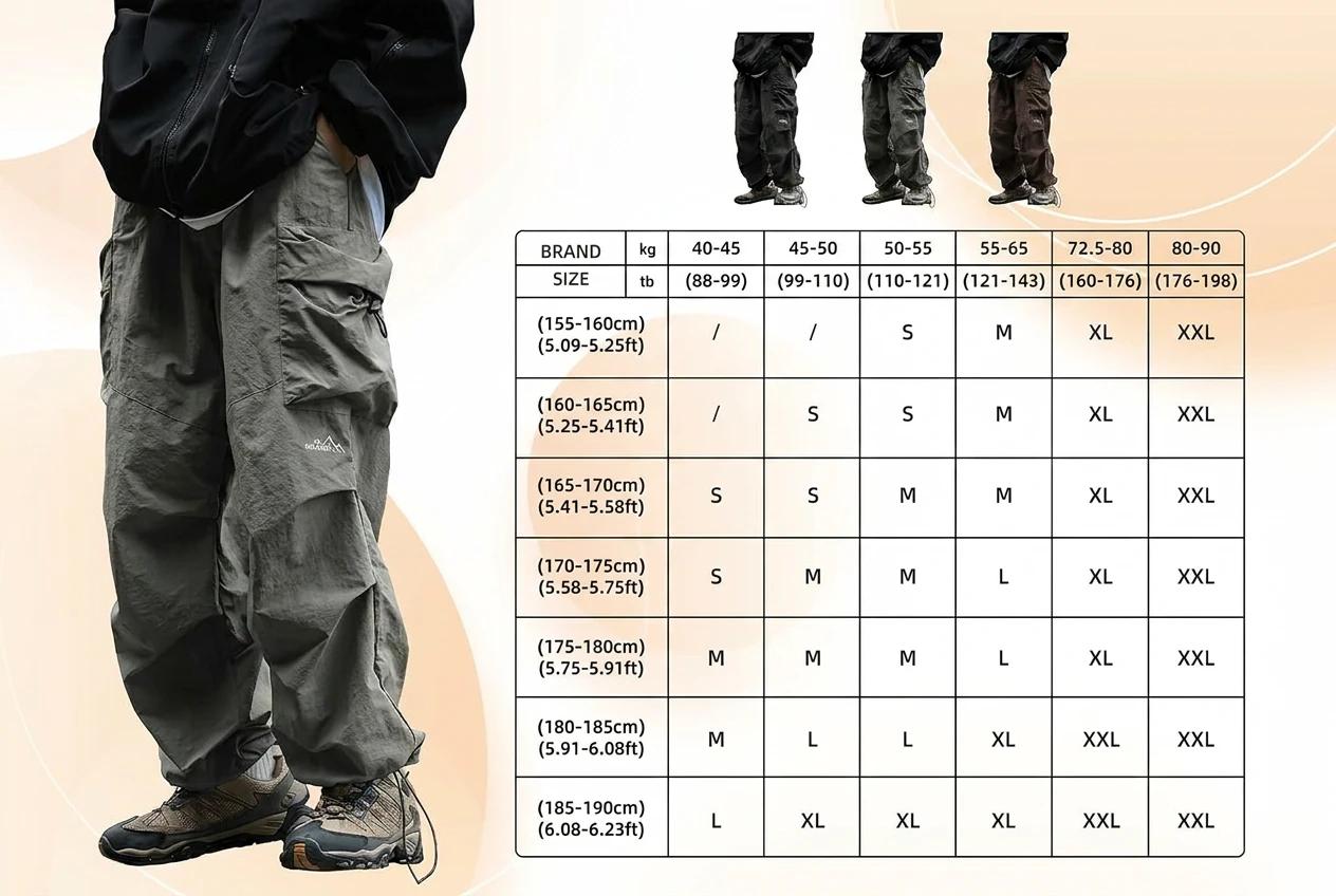Unisex Lightweight Hiking Pants – Quick Dry Water Resistant Loose Fit Cargo Pants with Pockets