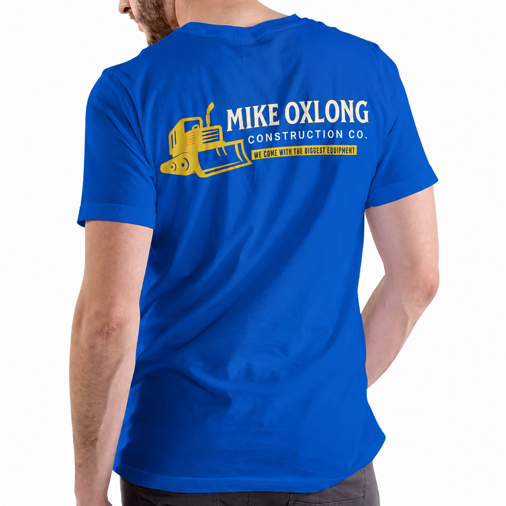 Mike Oxlong Construction Co. Tee/Sweatshirt/Hoodie - Blue Collar Humor