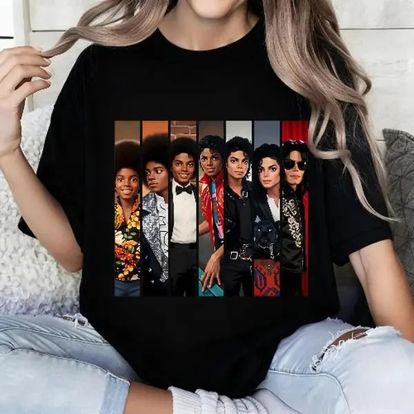 Michael Jackson  Evolution Graphic T-Shirt/Sweatshirt/Hoodie – Vintage Timeline Gift For Music Lovers Tee - T-shirt 商品缩略图