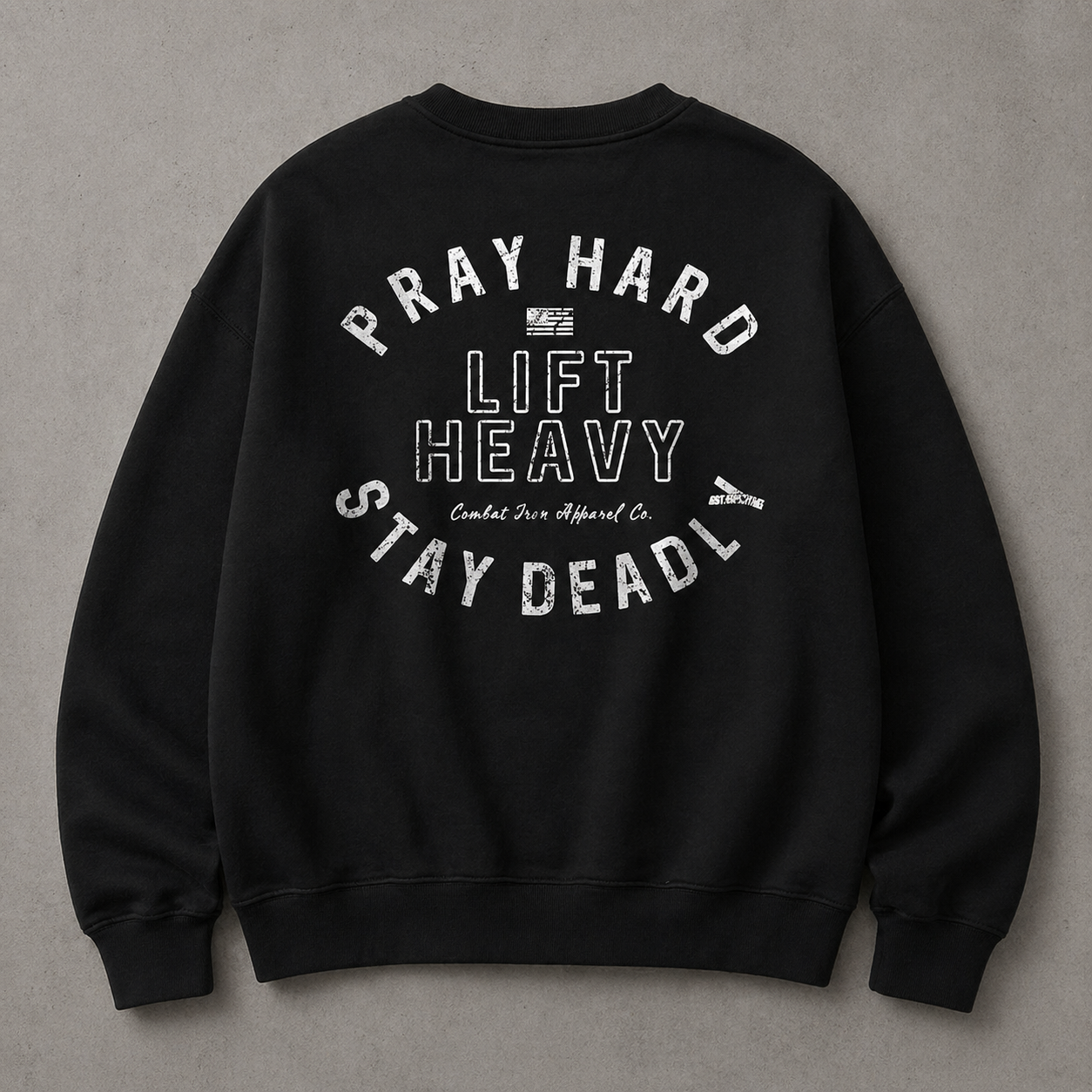 Pray Hard Lift Heavy Stay Deadly T-Shirt/Sweatshirt/Hoodie – Christian Gym Graphic Tee
