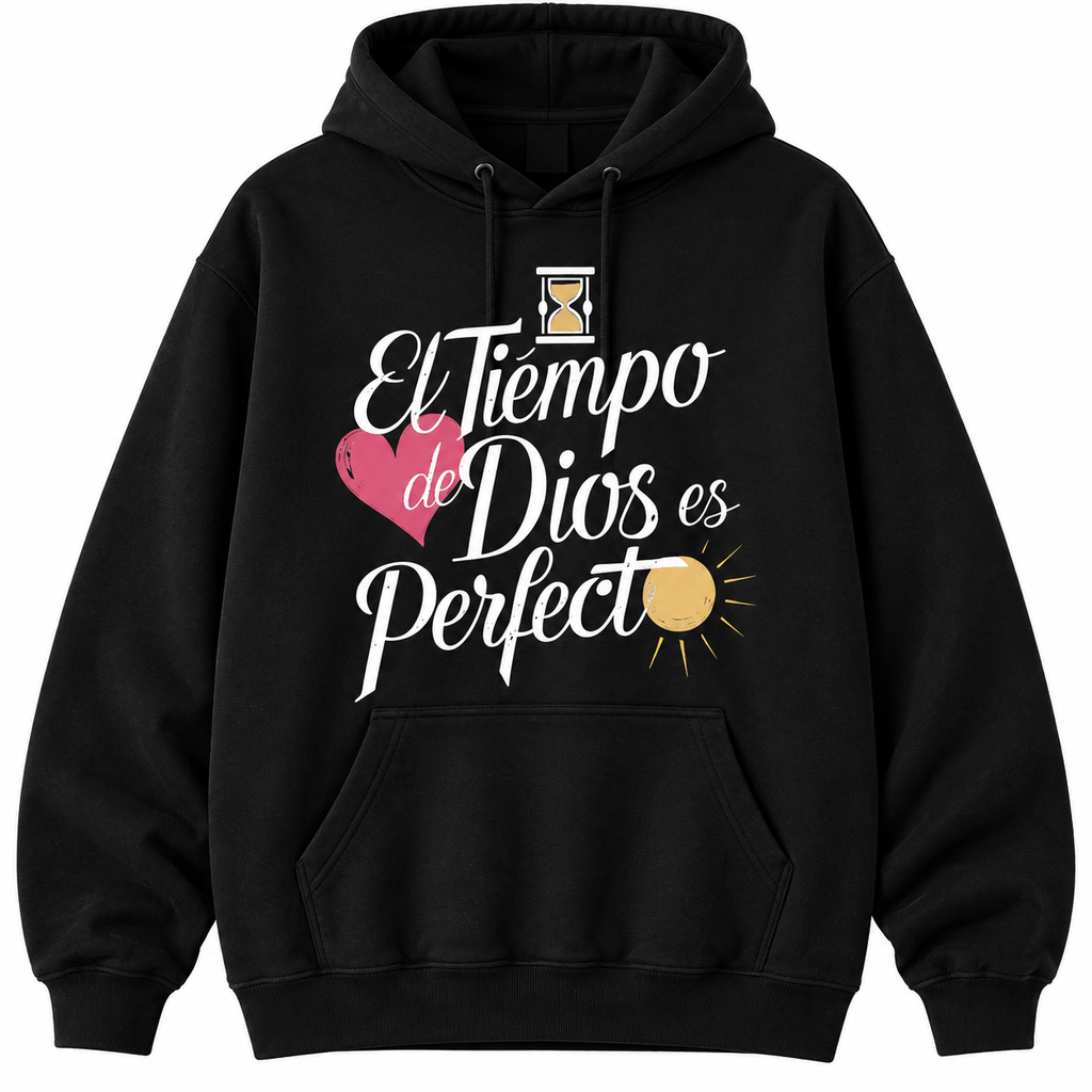 El Tiempo de Dios es Perfecto Shirt/Sweatshirt/Hoodie – Spanish Christian Faith Graphic Tee