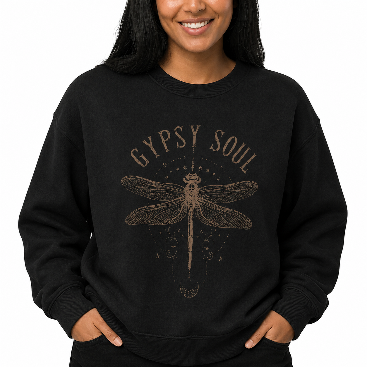 Vintage Dragonfly Boho Tee - Mystical Nature Graphic Shirt/Sweatshirt/Hoodie