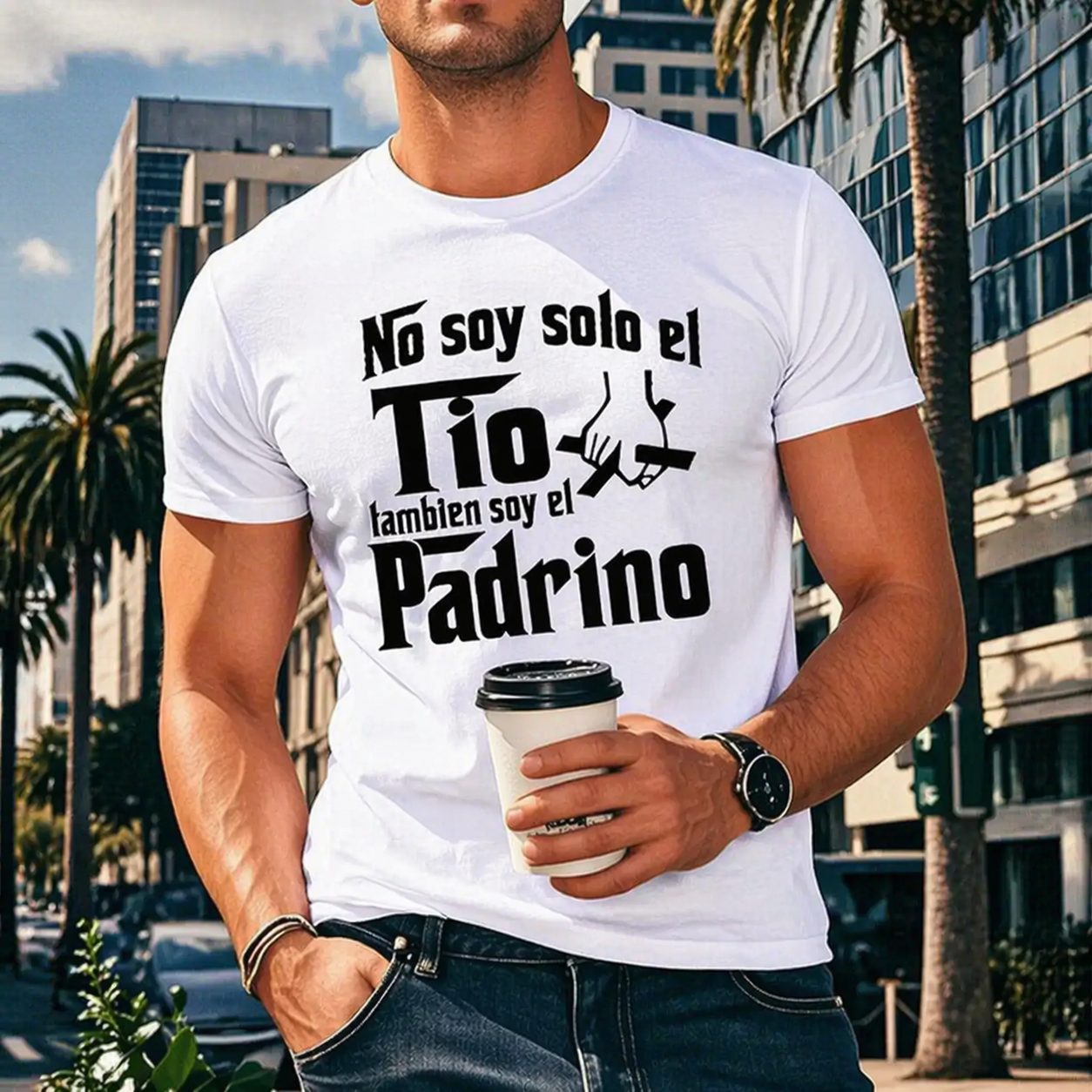 “No soy solo el Tío, también soy el Padrino” Spanish T-Shirt/Sweatshirt/Hoodie – Funny Uncle Gift Tee