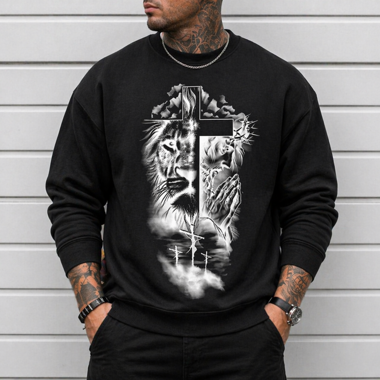 Lion of Judah Cross T-Shirt /Sweatshirt/Hoodie– Christian Faith Graphic Tee