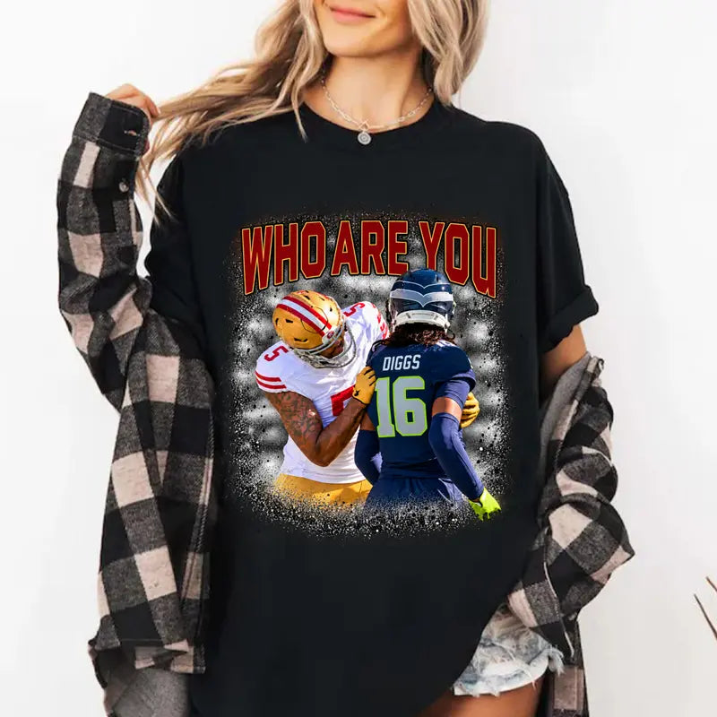Who Are You? San Francisco Football Meme T-Shirt/Sweatshirt/Hoodie – Vintage Rivalry Graphic Tee