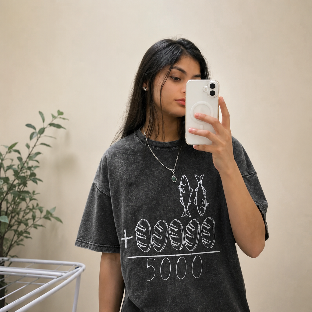 Five Loaves Two Fish Christian T-Shirt/Sweatshirt/Hoodie – Jesus Feeds the 5000 Vintage Faith Tee