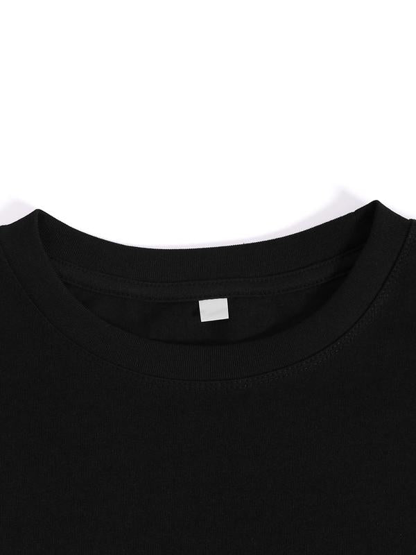 Plus Size Trendy Casual T-Shirt with Inspirational God Don't Play About Me Quote Print for American Women All Seasons Cotton Loose Top Unisex Garment