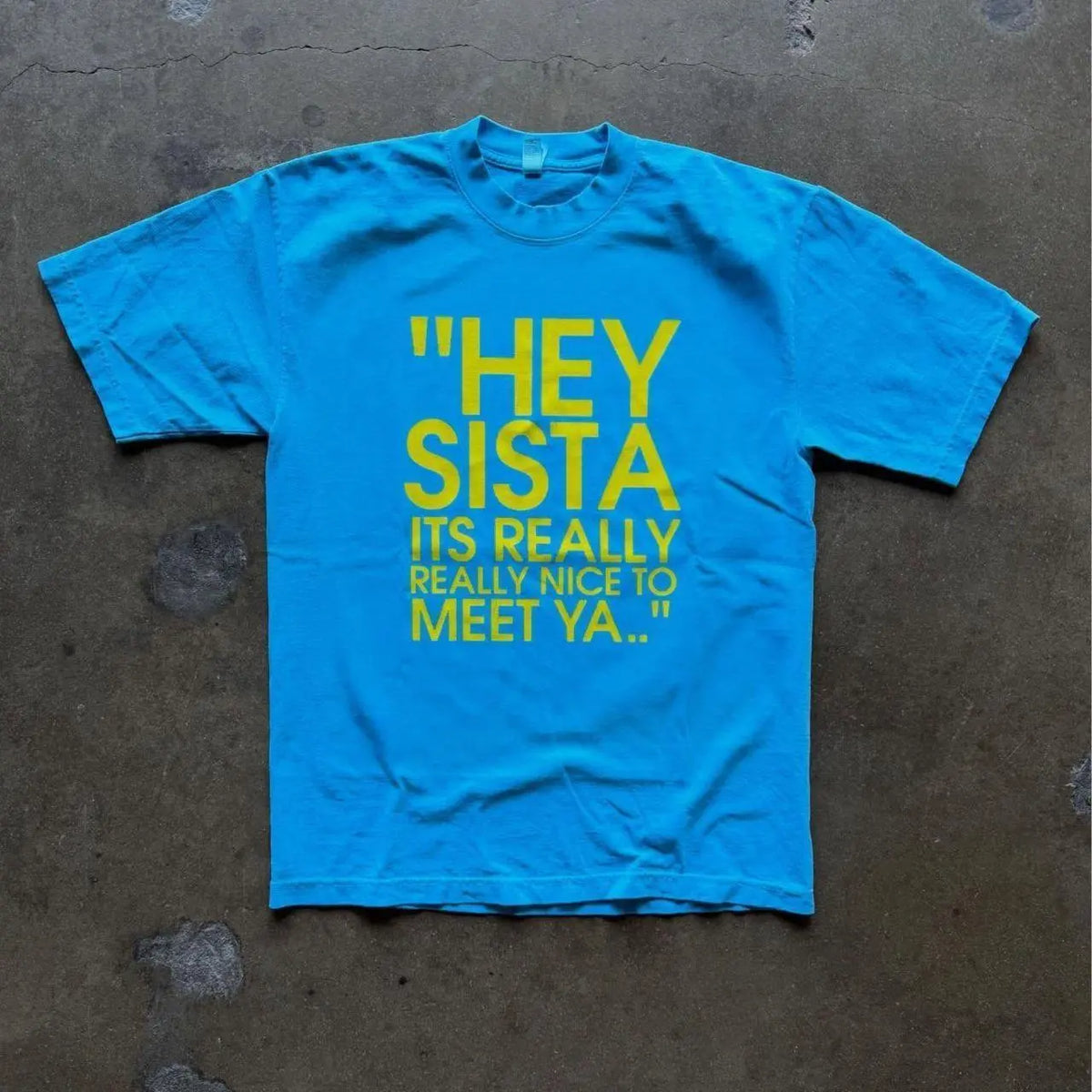 Hey Sista "It’s Really Nice to Meet Ya " Shirt/Sweatshirt/Hoodie – Funny Quote Graphic Cotton Tee