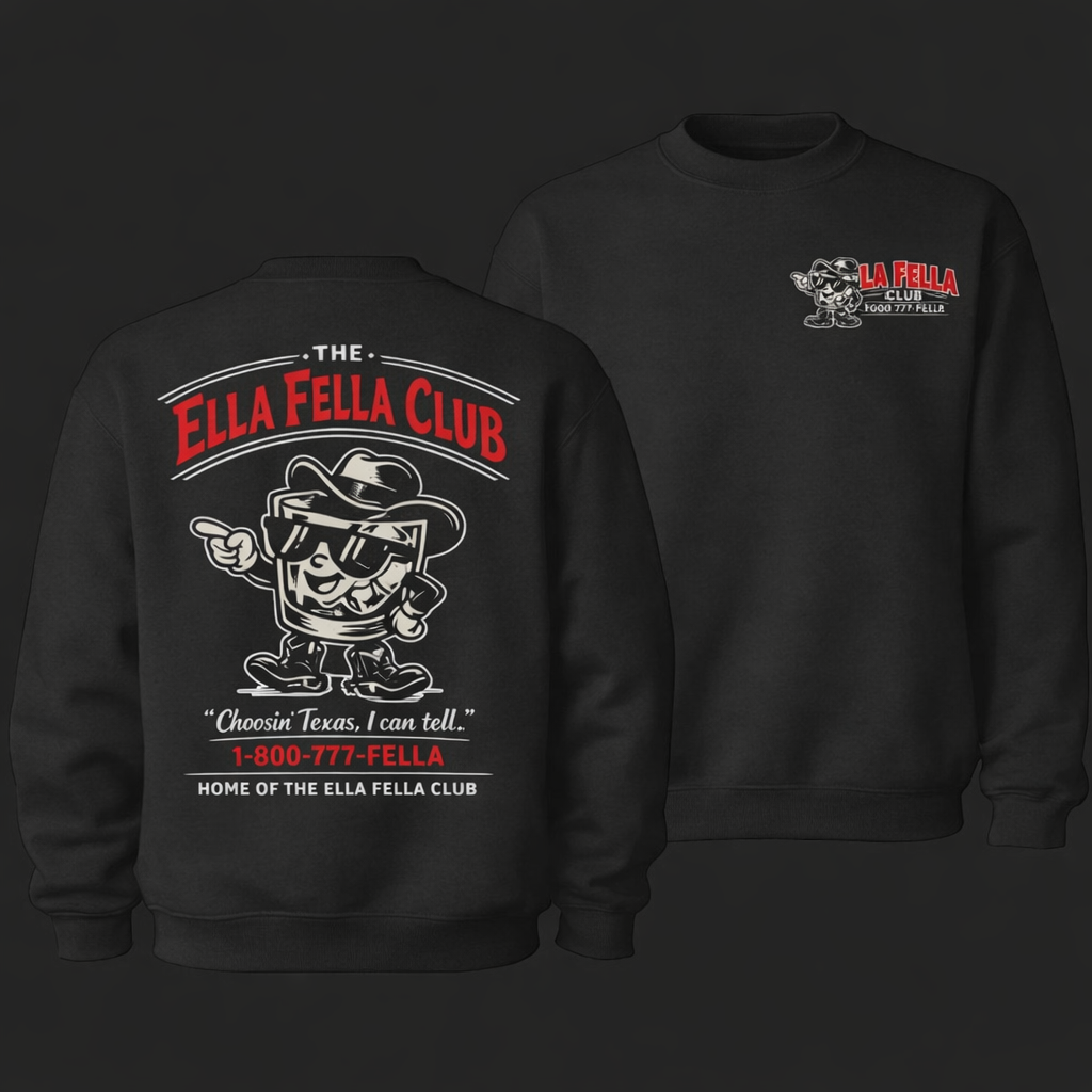 Retro “1-800-777-FELLA” Graphic T-Shirt/Sweatshirt/Hoodie – Vintage Country Music Style Tee