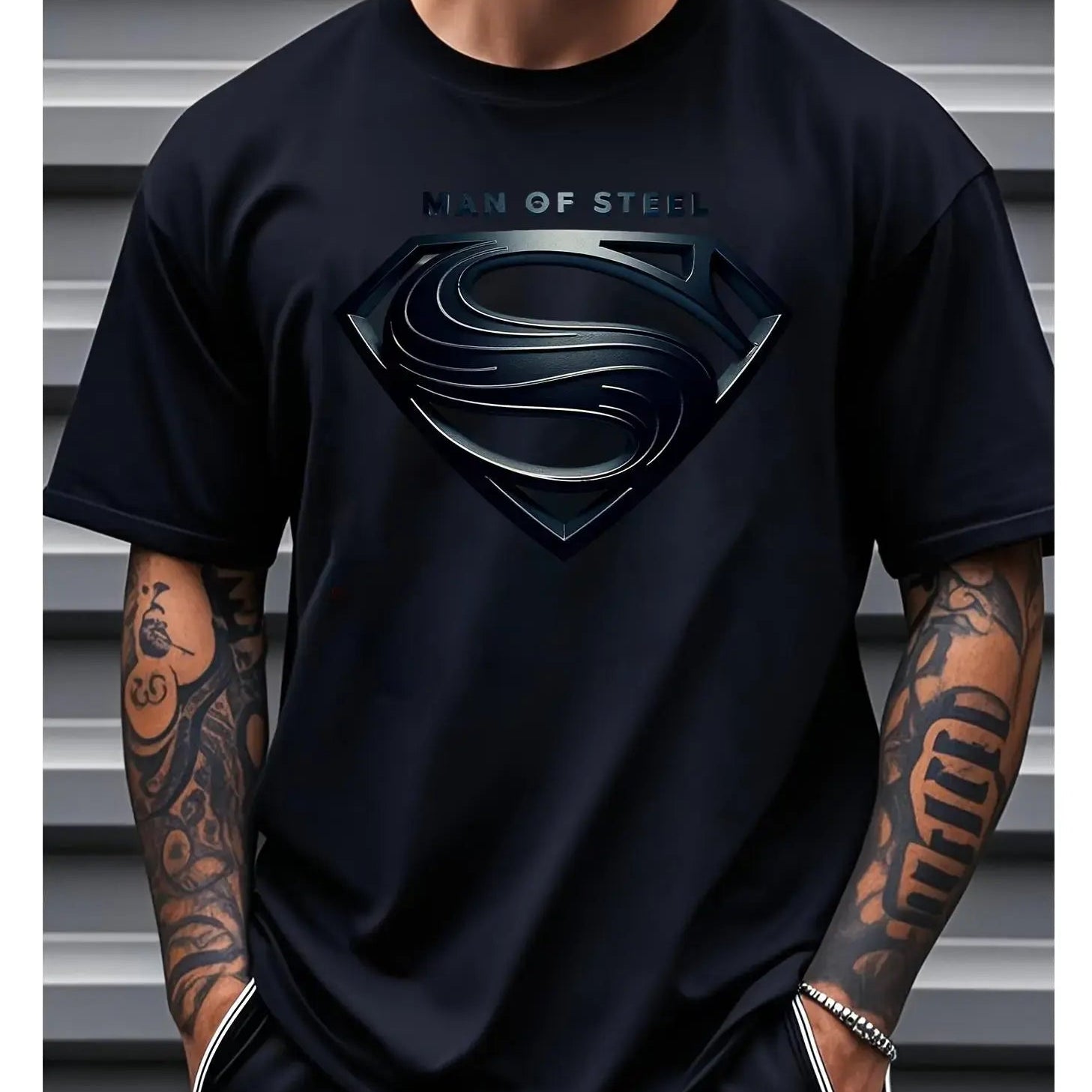 Justice League Men'S Black Shield Graphic T-Shirt/Sweatshirt/Hoodie – Metallic Emblem Streetwear Tee for Men