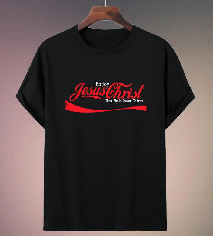 Enjoy Jesus Soda Graphic Tee ✝️ – Vintage Faith Streetwear Shirt/Sweatshirt/Hoodie