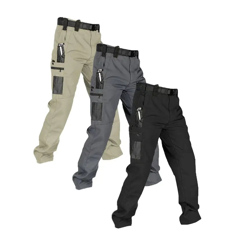 Men’s 3-Pack Tactical Cargo Pants – Multi-Pocket Outdoor Work & Hiking Pants