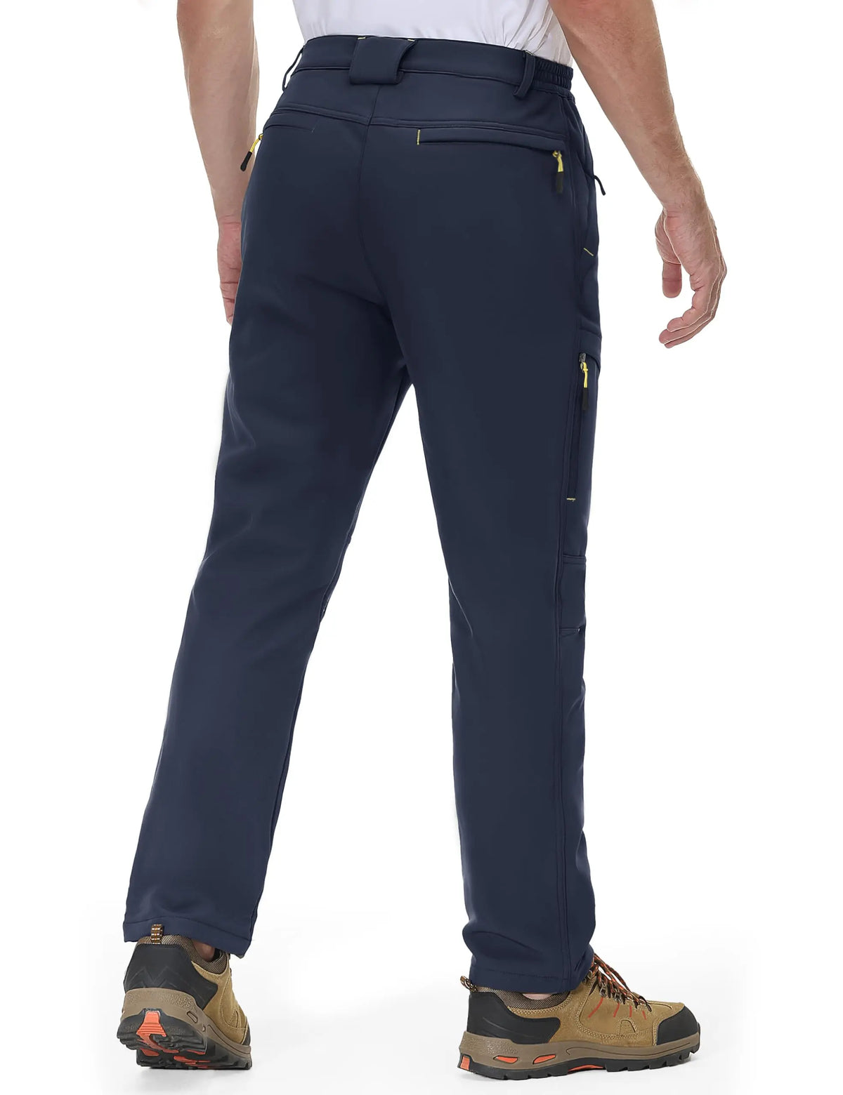 Men’s Fleece-Lined Softshell Hiking Pants – Warm Water-Resistant Winter Outdoor Pants