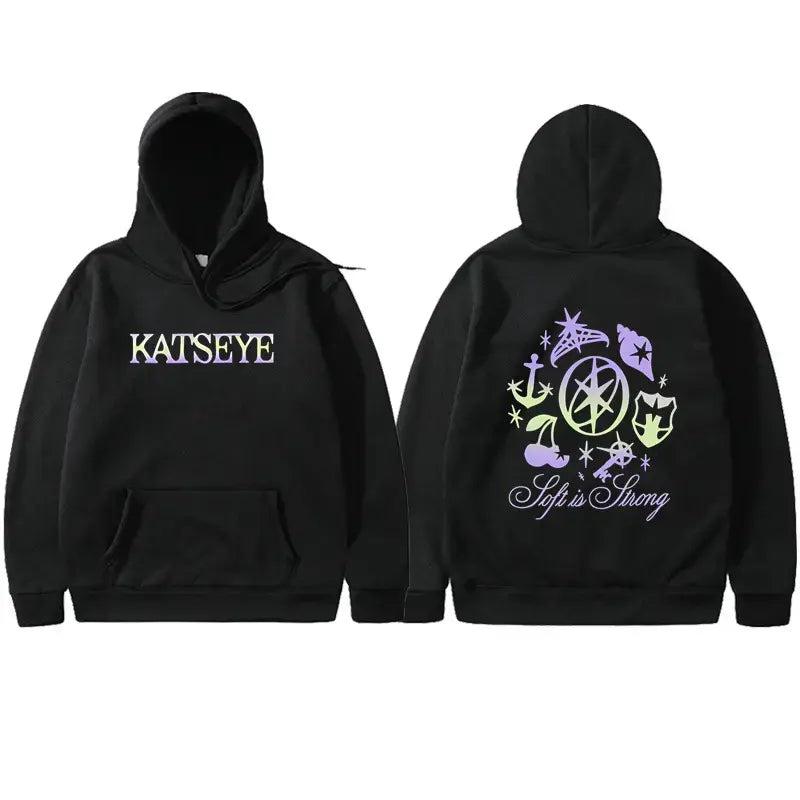 KATSEYE Soft Is Strong Graphic Hoodie/Sweatshirt/T-shirt – Front & Back Print Pullover Sweatshirt, Unisex Pop Streetwear