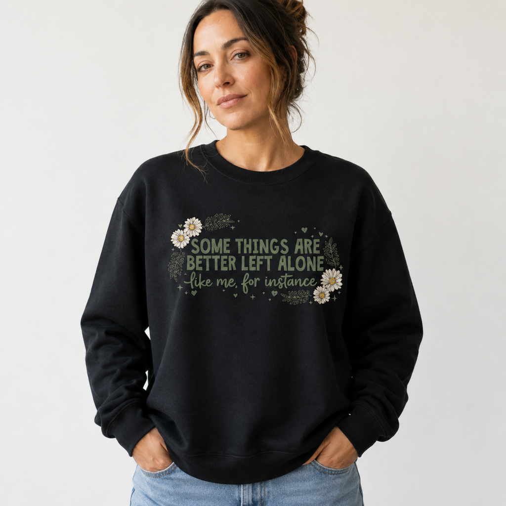 Funny Introvert Shirt for Women | Floral Graphic Tee/Sweatshirt/Hoodie