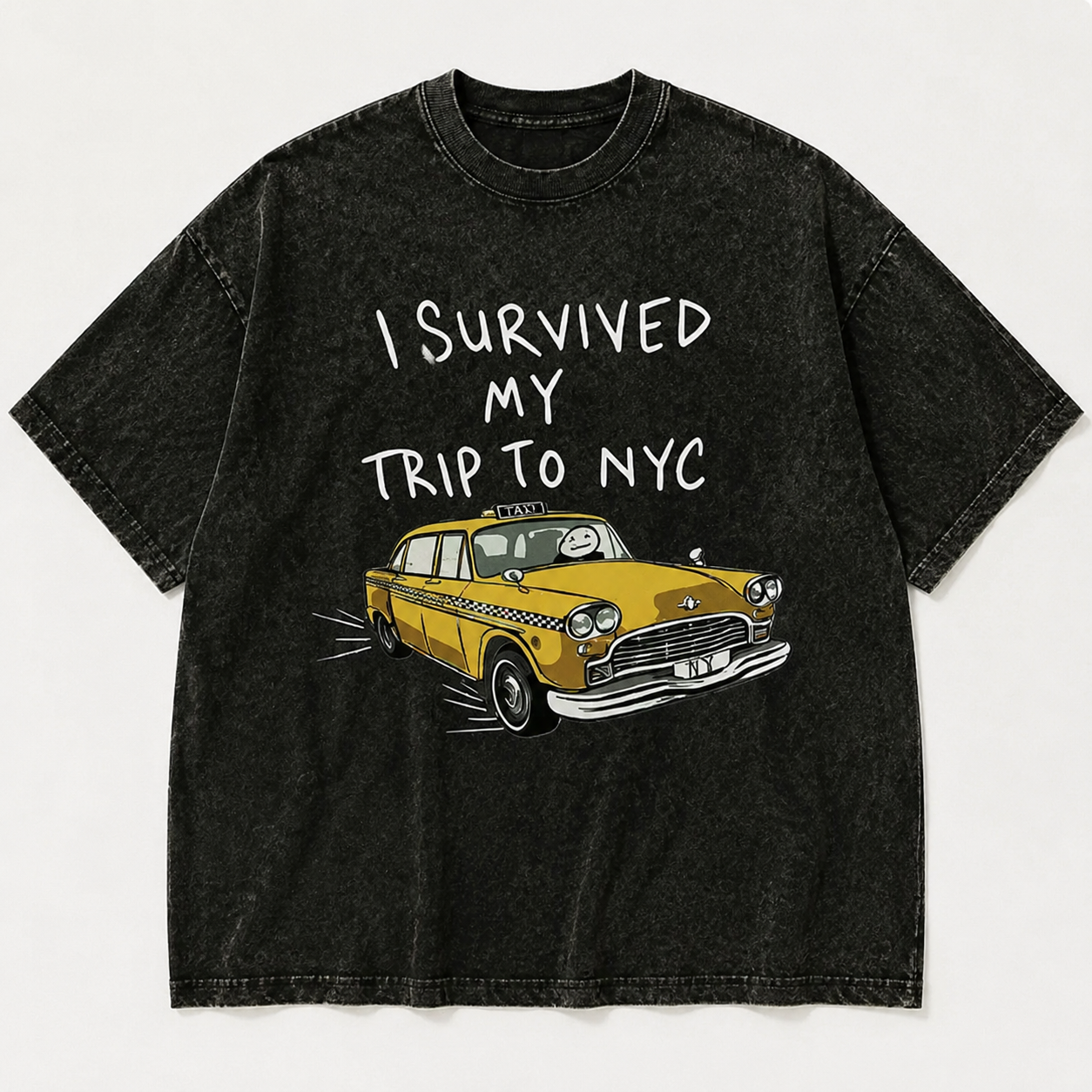 I Survived My Trip To NYC T-Shirt/Sweatshirt/Hoodie – Funny New York Taxi Graphic Tee