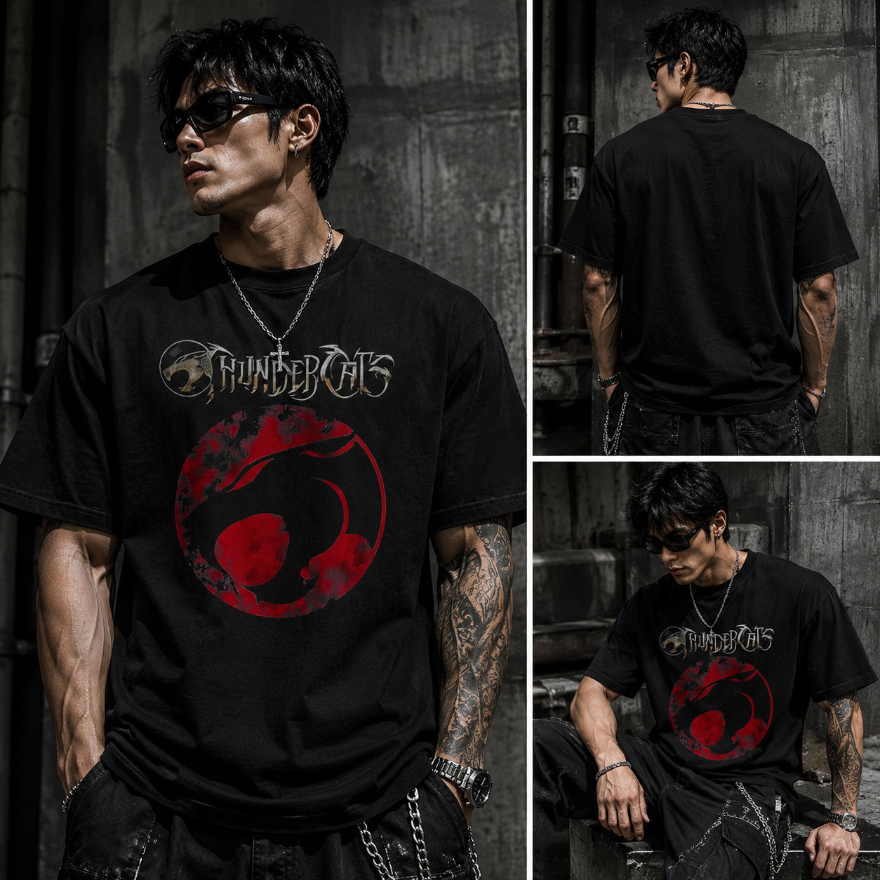ThunderCats Dark Feline Sigil Tee 🖤 – Vintage Streetwear Graphic Shirt/Sweatshirt/Hoodie