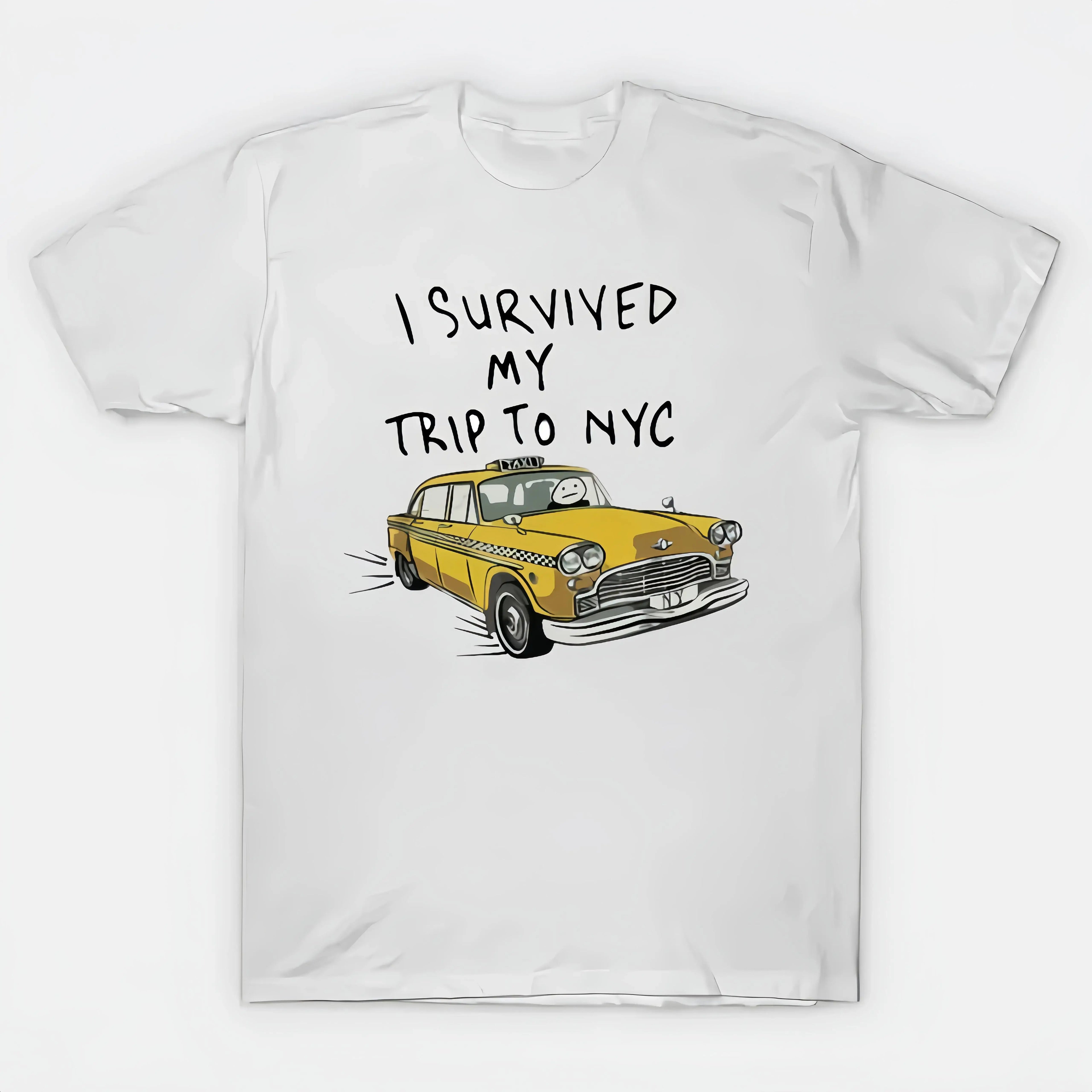 I Survived My Trip To NYC T-Shirt/Sweatshirt/Hoodie – Funny New York Taxi Graphic Tee
