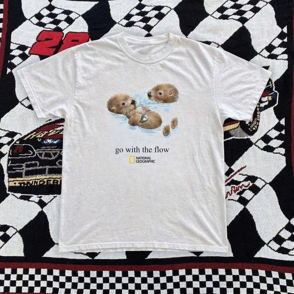 Go With The Flow Otter Shirt/Sweatshirt/Hoodie for Animal Lovers
