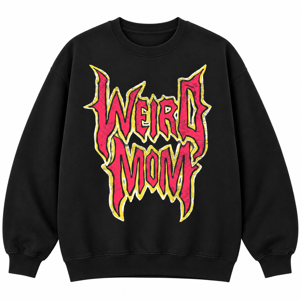 Weird Mom T-Shirt/Sweatshirt/Hoodie – Gothic Letter Graphic Tee, Alternative Mom Streetwear Shirt