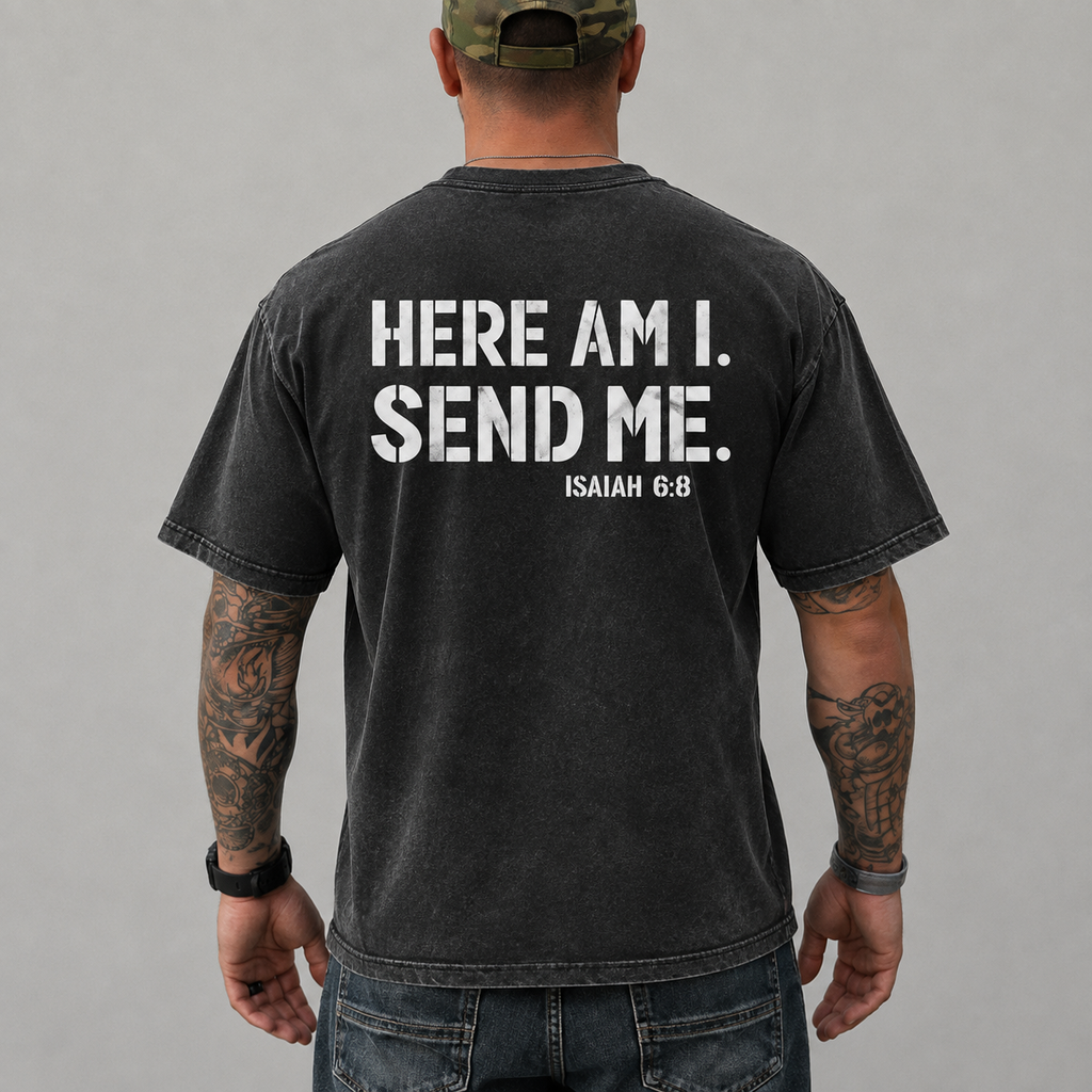 Here Am I Send Me Christian Shirt/Sweatshirt/hoodie – Isaiah 6:8 Faith Apparel