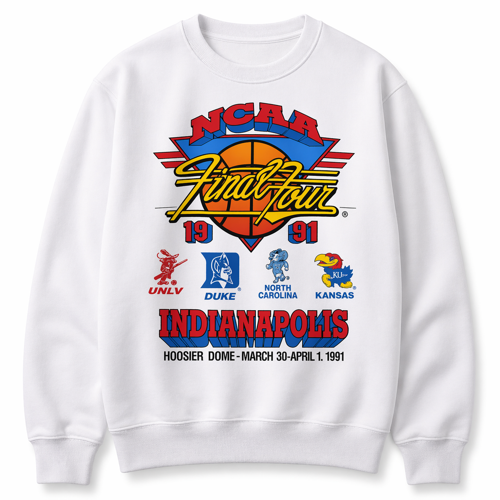 1991 Vintage Basketball Graphic T-Shirt/Sweatshirt/Hoodie – Retro College Style Tee