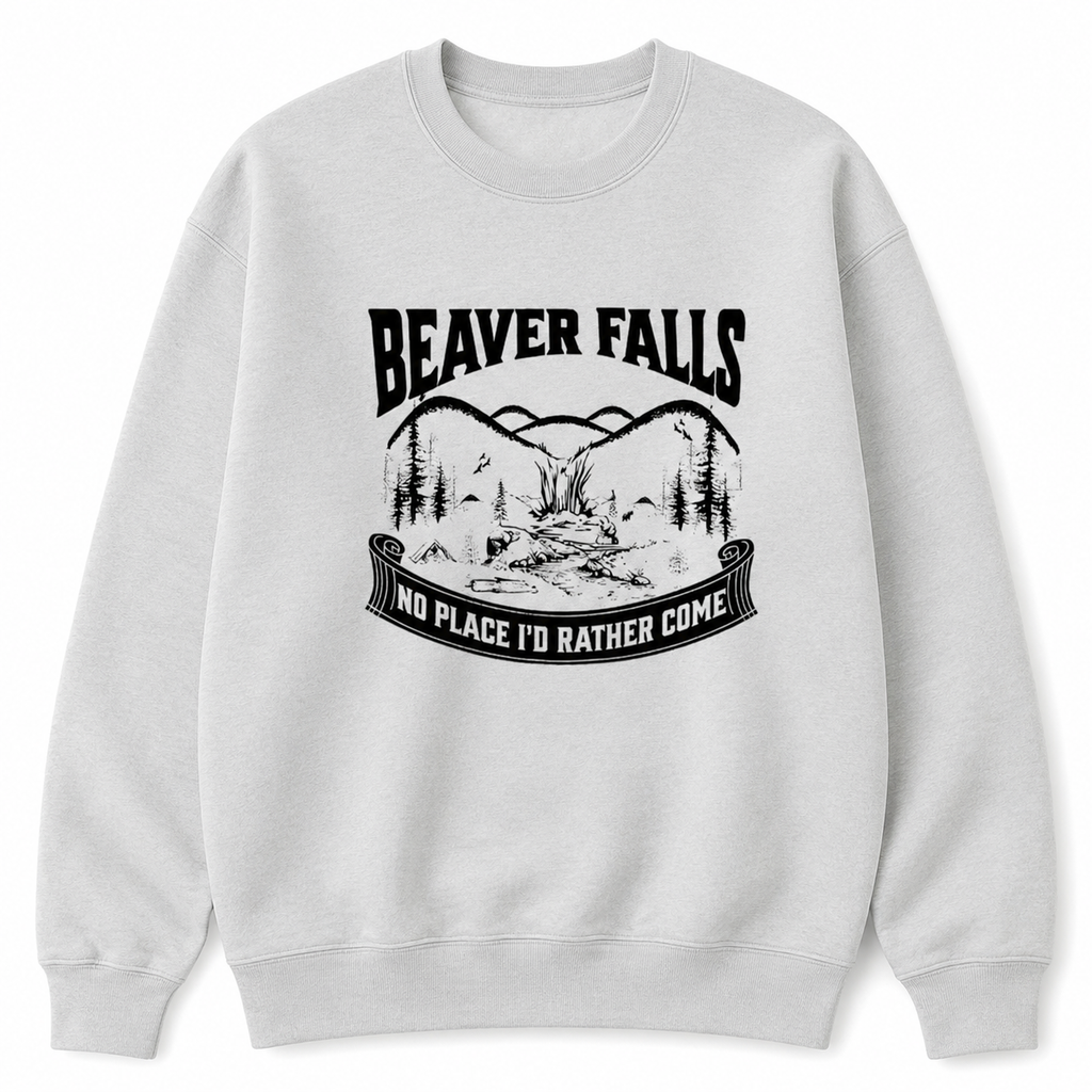 Beaver Falls Graphic Tee 🌲 – Vintage Lodge Humor T-Shirt/Sweatshirt/Hoodie