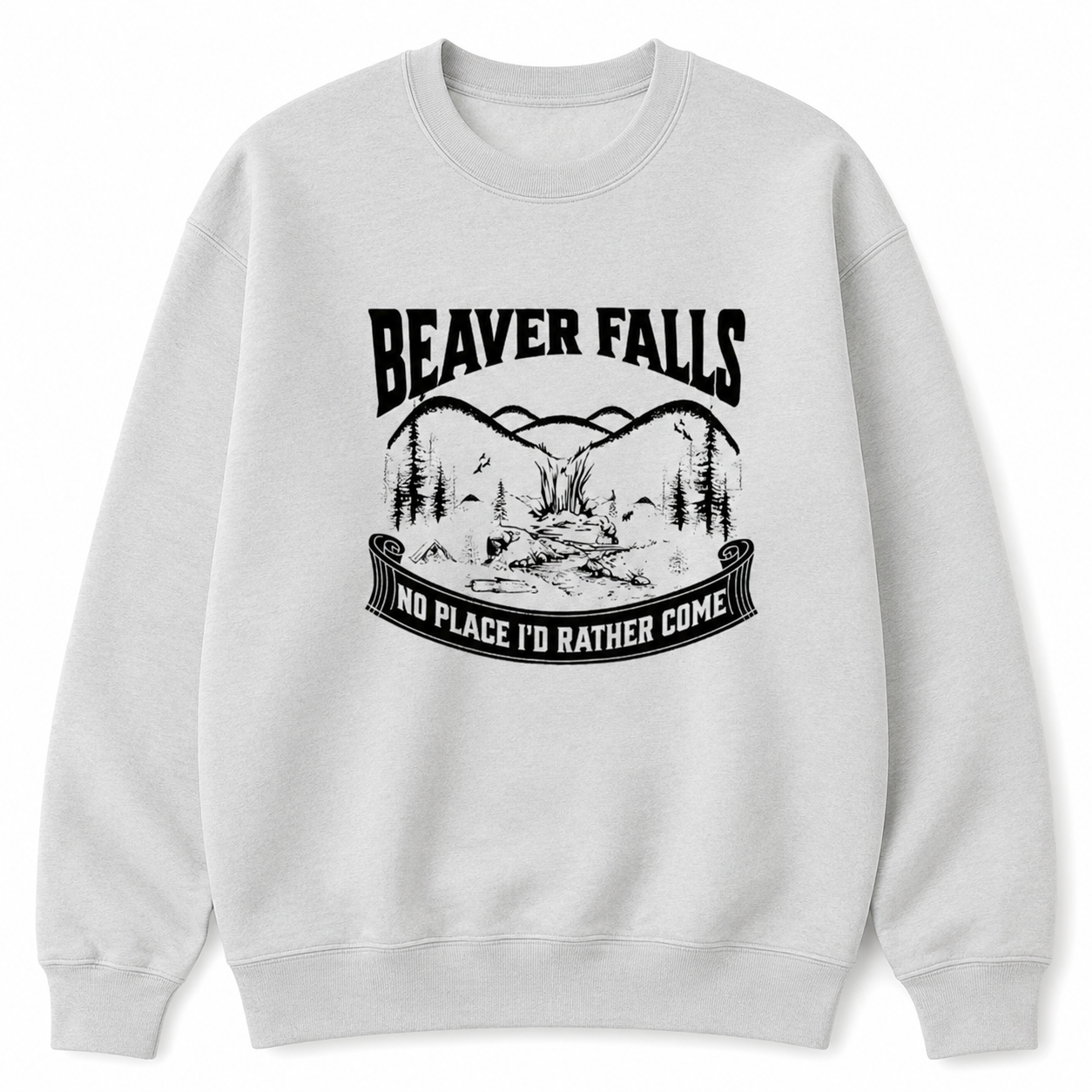 Beaver Falls Graphic Tee 🌲 – Vintage Lodge Humor T-Shirt/Sweatshirt/Hoodie