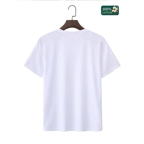 100% Cotton Unisex Round Neck Short - Sleeve "F-CAW-F" Raven Graphic T - Shirt Cotton T-Shirt