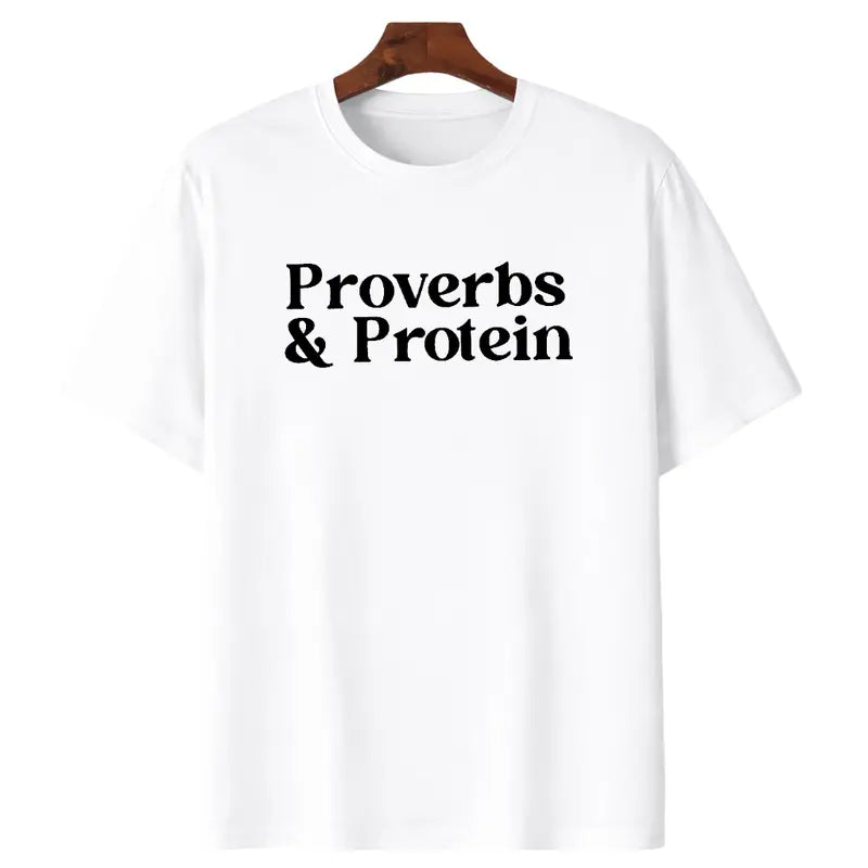 Christian Fitness Proverbs & Protein Washed T-Shirt/Sweatshirt/Hoodie